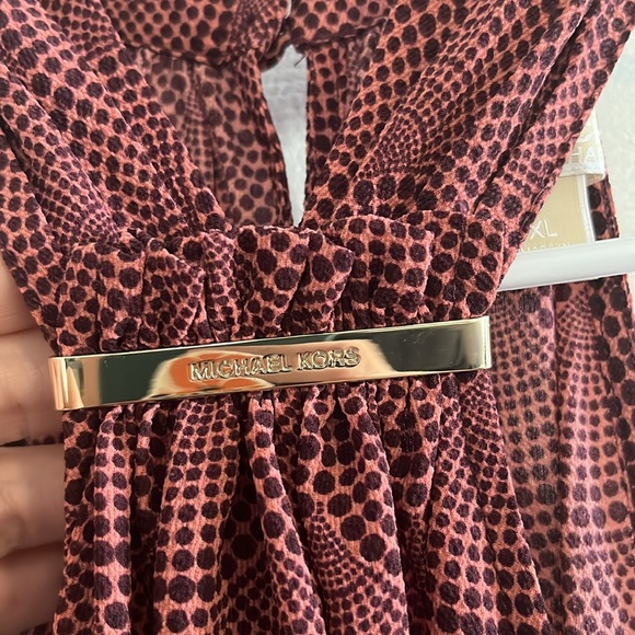 Michael Kors Metal Trim Halter Top - Size XL - Picture 3 of 6